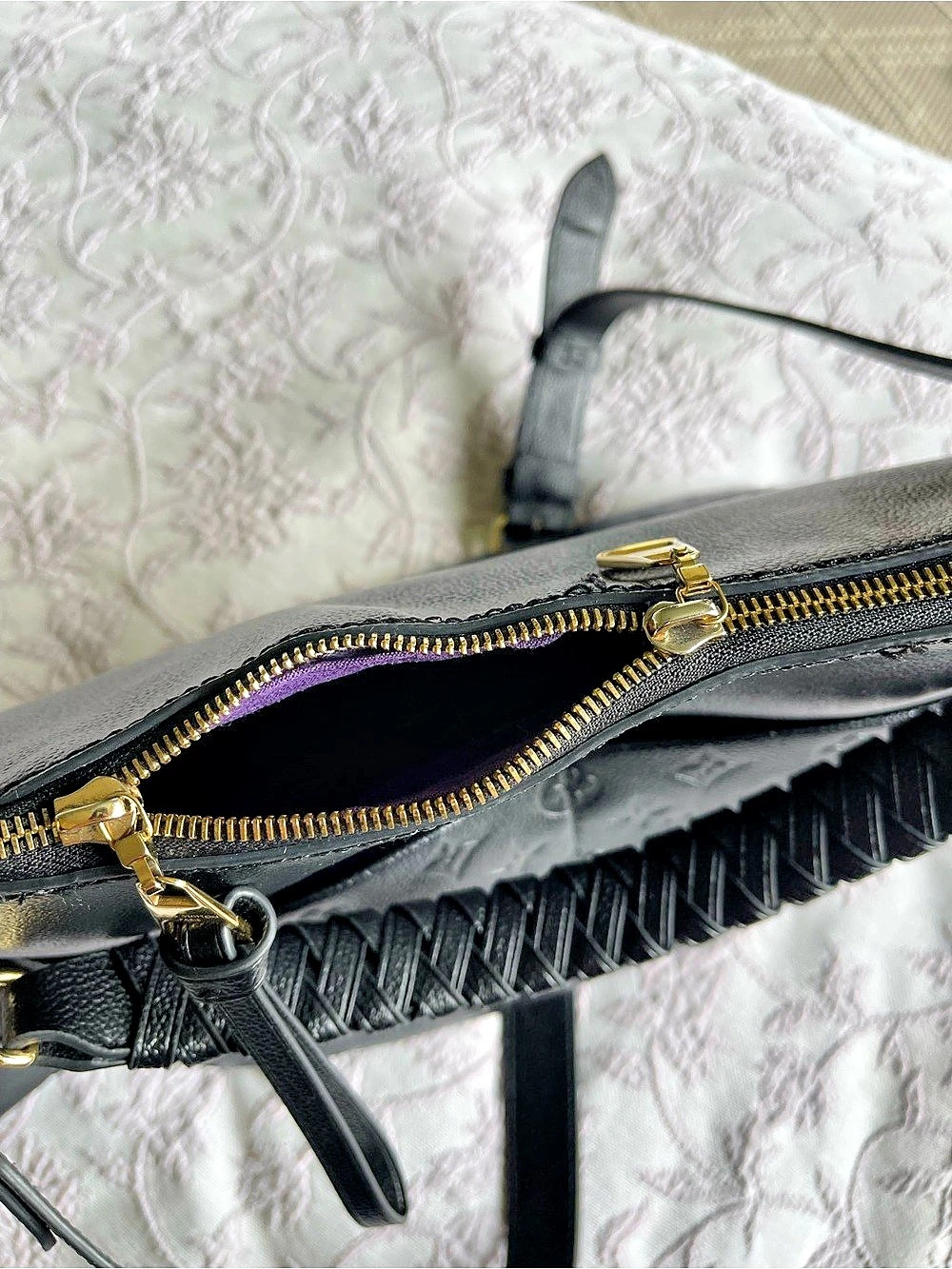 Black Louis Vuitton Maida Hobo Monogram Crossbody Bag - Picture 10 of 11